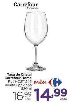 Carrefour Market Taça De Cristal Carrefour Home oferta