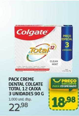Cooper Pack Creme Dental Colgate Total 12 oferta