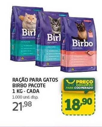 Cooper Ração Para Gatos Birbo oferta