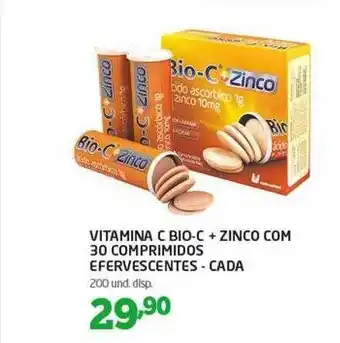 Vitamina C Bio-c + Zinco Efervescentes