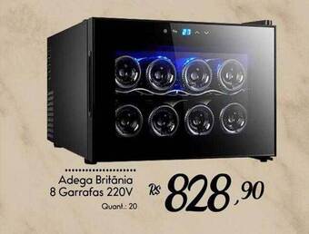 Giassi Supermercados Adega Britânia 8 Garrafas 220v oferta