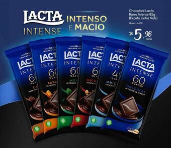 Giassi Supermercados Chocolate Lacta Barra Intense Exceto Linha Nuts oferta