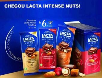 Giassi Supermercados Chocolate Lacta Intense Nuts oferta
