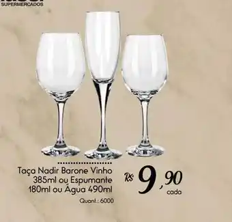 Giassi Supermercados Taça Nadir Barone Vinho Ou Espumante Ou água oferta