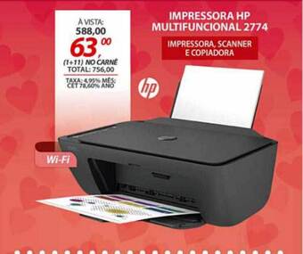 Impressora Hp Multifuncional 2774