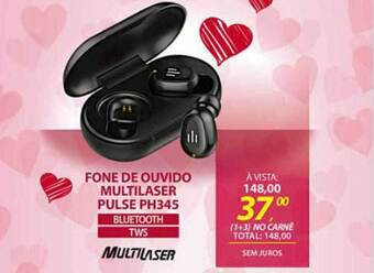 Lojas Cem Fone De Ouvido Multilaser Pulse Ph345 oferta