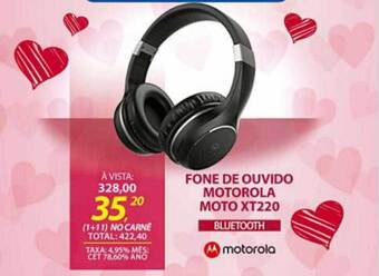 Lojas Cem Fone De Ouvido Motorola Moto Xt220 oferta