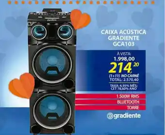Caixa Acústica Gradiente Gca103