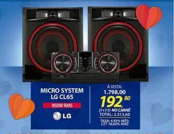 Lojas Cem Micro System Lg Cl65 oferta