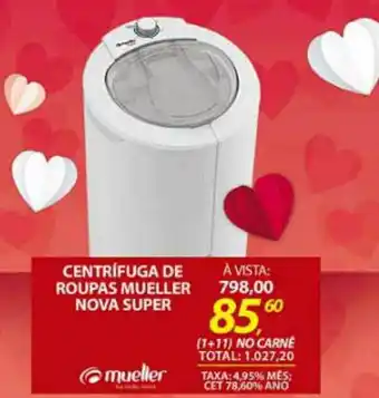 Lojas Cem Centrifuga De Roupas Mueller Nova Super oferta
