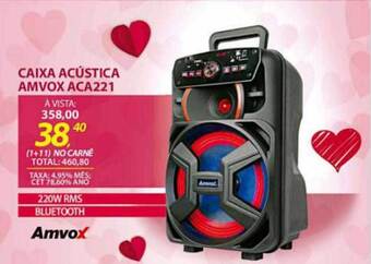 Lojas Cem Caixa Acústica Amvox Aca221 oferta