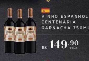 Empório Bahamas Vinho Espanhol Centenaria Garnacha oferta