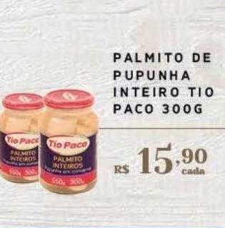 Empório Bahamas Palmito De Pupunha Inteiro Tio Paco oferta