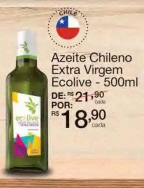 Mambo Azeite Chileno Extra Virgem Ecolive oferta