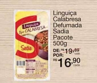 Mambo Linguiça Calabresa Defumada Sadia Pacote oferta