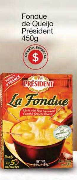 Mambo Fondue De Queijo Président oferta