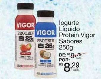 Mambo Iogurte Líquido Protein Vigor Sabores oferta