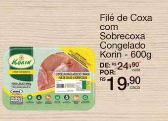 Filé De Coxa Com Sobrecoxa Congelado Korin