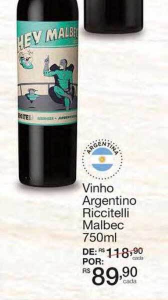 Mambo Vinho Argentino Riccitelli Malbec oferta