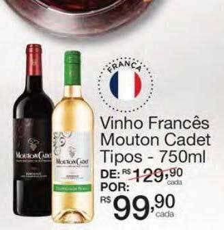 Mambo Vinho Francês Mouton Cadet Tipos oferta