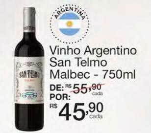 Mambo Vinho Argentino San Telmo Malbec oferta