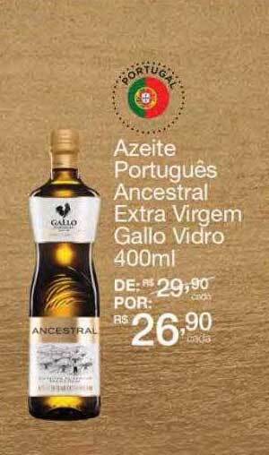 Mambo Azeite Português Ancestral Extra Virgem Gallo Vidro oferta
