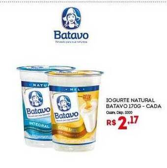 Bistek Supermercados Iogurte Natural Batavo oferta