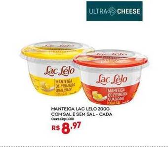 Bistek Supermercados Manteiga Lac Lelo Com Sal E Sem Sal oferta