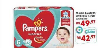 Bistek Supermercados Fralda Pampers Supersec Hiper oferta