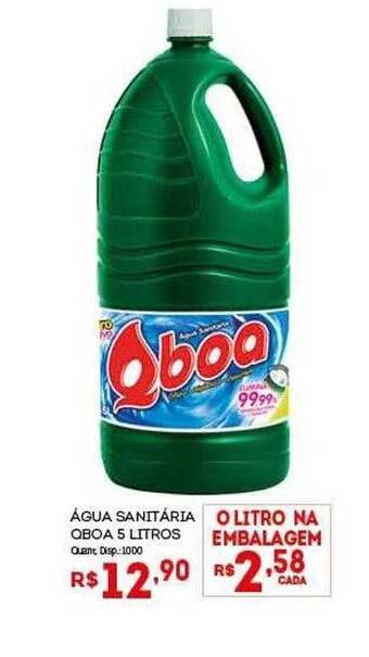Bistek Supermercados Agua Sanitaria Qboa oferta