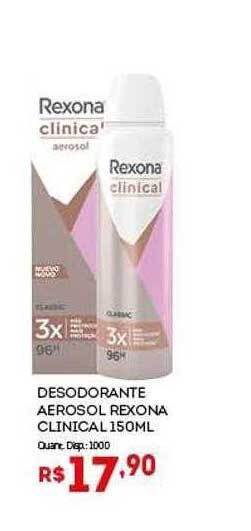 Bistek Supermercados Desodorante Aerosol Rexona Clinical oferta