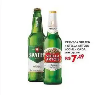 Bistek Supermercados Cerveja Spaten Stella Artois oferta