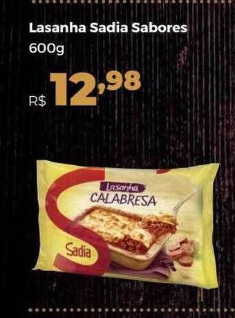 Villarreal Supermercados Lasanha Sadia Sabores oferta