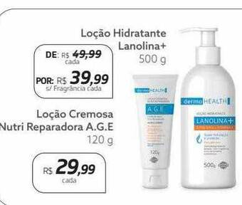 Drogal Loção Hidratante Lanolina+ Loção Cremosa Nutri Reparadora A.g.e oferta