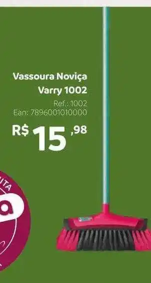 Vassoura Noviça Varry 1002