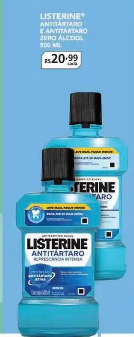 Listerine Antitartaro E Antitartaro Zero Alcool