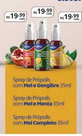 Drogaria Rosário Spray De Própolis Com Mel E Gengibre Spray De Própolis Com Mel E Menta Spray De Própolis Com Mel Completo oferta