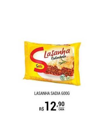 San Michel Supermercados Lasanha Sadia oferta