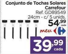 Carrefour Conjunto De Tochas Solares Carrefour oferta