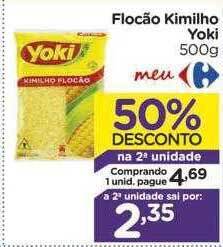 Carrefour Flocão Kimilho Yoki 50% Desconto Na 2a Unidade oferta