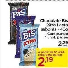 Carrefour Chocolate Bis Xtra Lacta oferta
