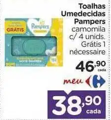 Carrefour Toalhas Umedecidas Pampers Camomila oferta