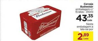 Carrefour Cerveja Budweiser oferta