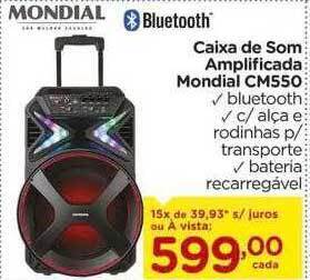 Carrefour Caixa De Som Amplificada Mondial Cm550 oferta