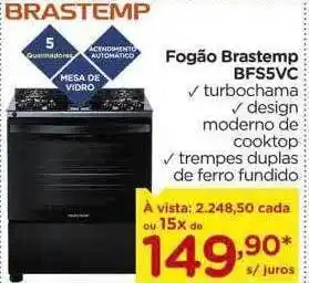 Carrefour Fogão Brastemp Bgs5vc oferta