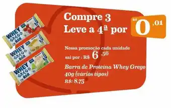 Mercadinhos São Luiz Barra De Proteina Whey Grego oferta