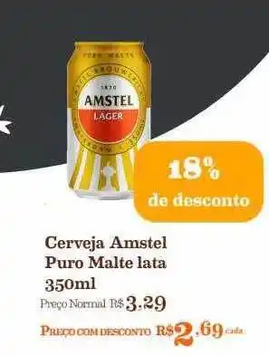 Mercadinhos São Luiz Cerveja Amstel Puro Malte 18% De Desconto oferta