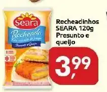 Supermercados Nori Recheadinhos Seara 120g Presunto e queijo oferta