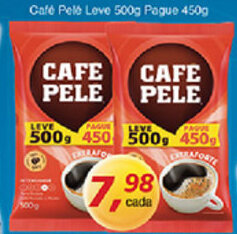 Supermercados Guanabara Cafe Pele Leve 500g Pague 450g oferta