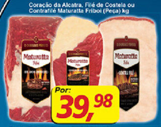 Supermercados Guanabara Coracao da Alcatra ou File de Costela Maturatta Friboi peca 1kg oferta